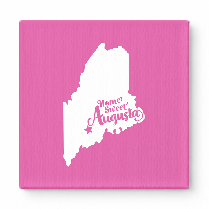 Home Sweet Augusta — Maine State Silhouette