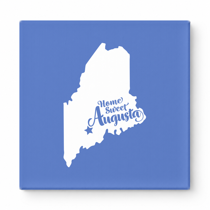Home Sweet Augusta — Maine State Silhouette