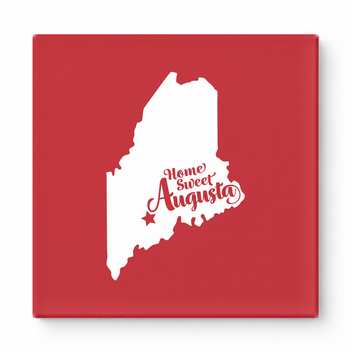 Home Sweet Augusta — Maine State Silhouette