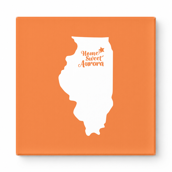 Home Sweet Aurora — Illinois State Silhouette