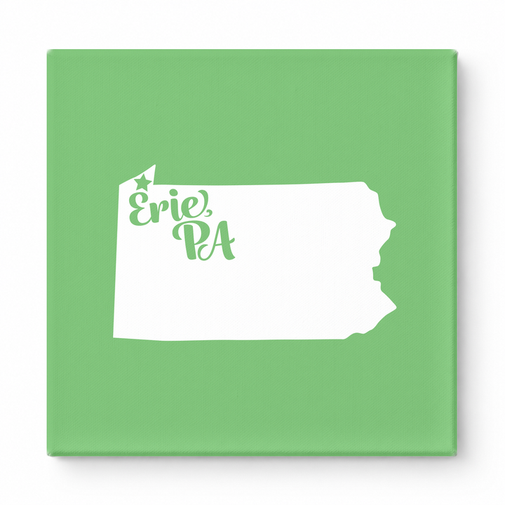 Home Sweet Erie — Pennsylvania State Silhouette