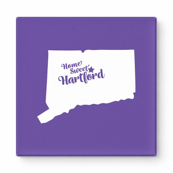 Home Sweet Hartford — Connecticut State Silhouette