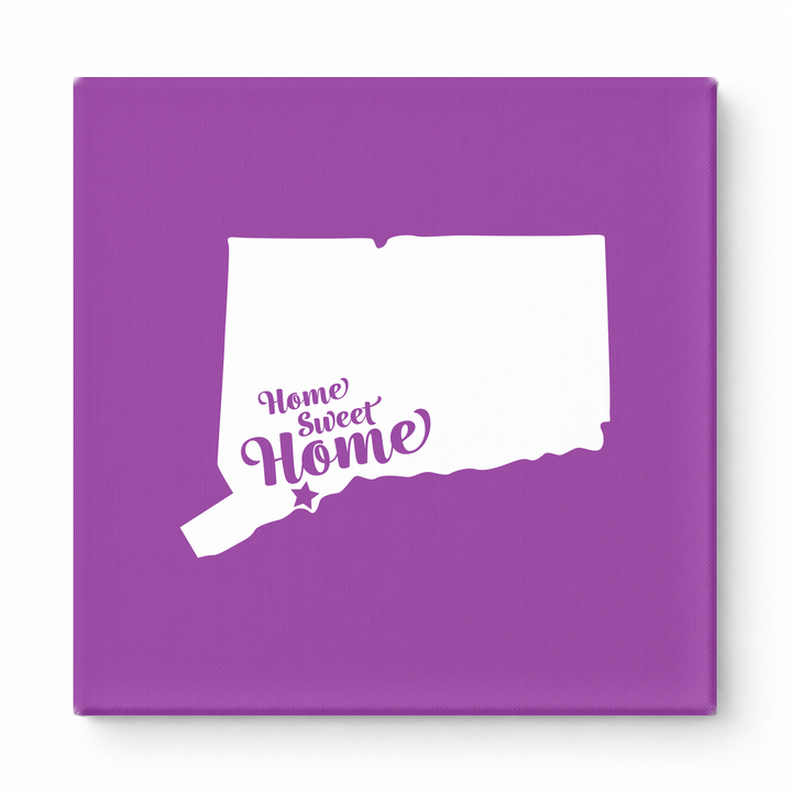 Home Sweet Waterbury — Connecticut State Silhouette