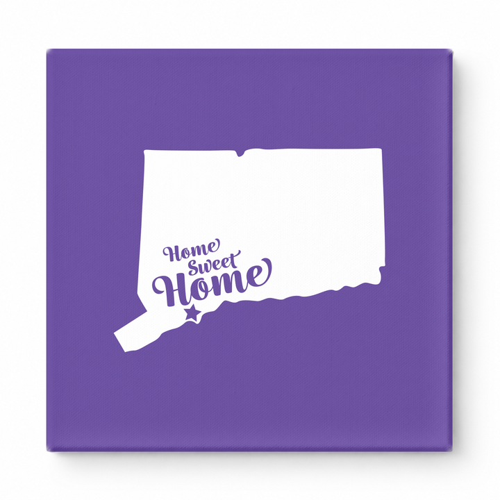 Home Sweet Waterbury — Connecticut State Silhouette