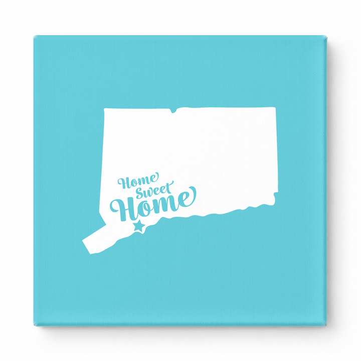 Home Sweet Waterbury — Connecticut State Silhouette