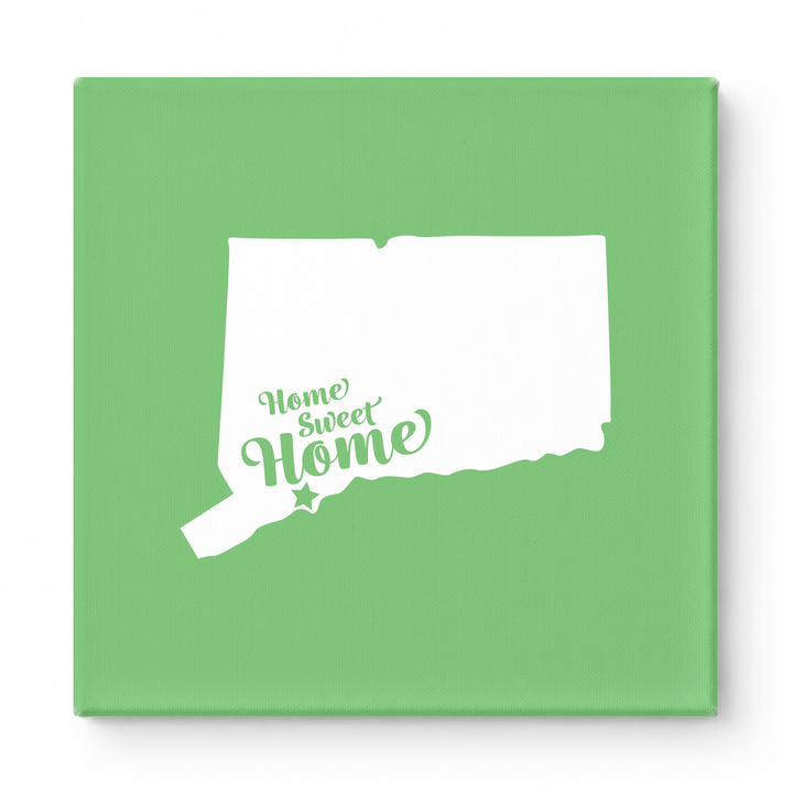 Home Sweet Waterbury — Connecticut State Silhouette