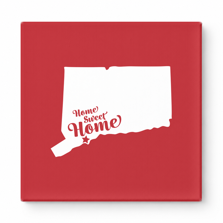 Home Sweet Waterbury — Connecticut State Silhouette