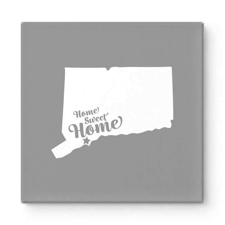 Home Sweet Waterbury — Connecticut State Silhouette