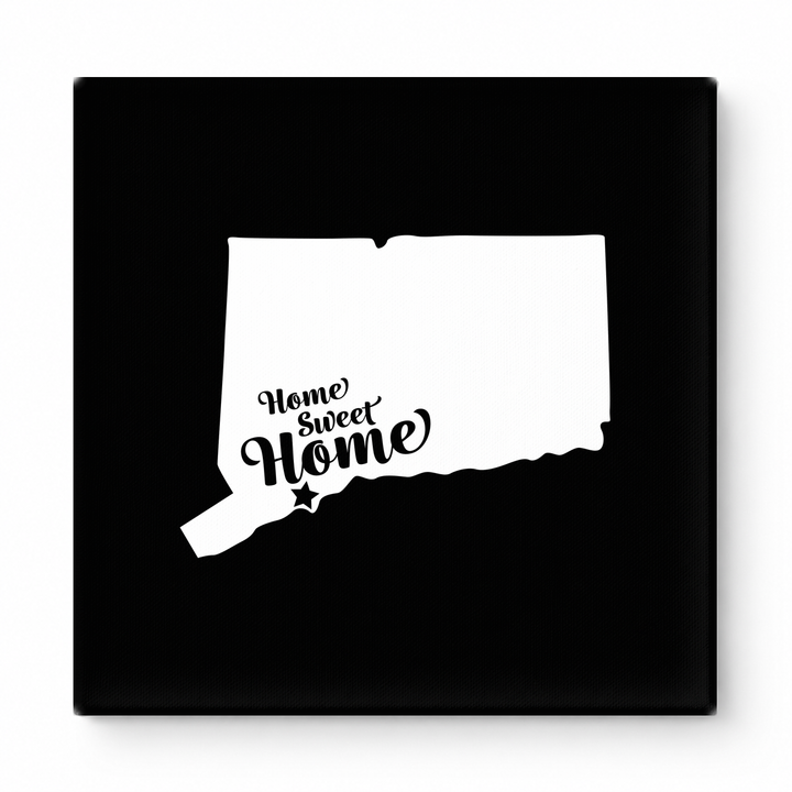 Home Sweet Waterbury — Connecticut State Silhouette