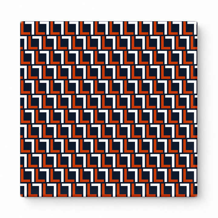 Orange & Navy Squares — National Football Teams