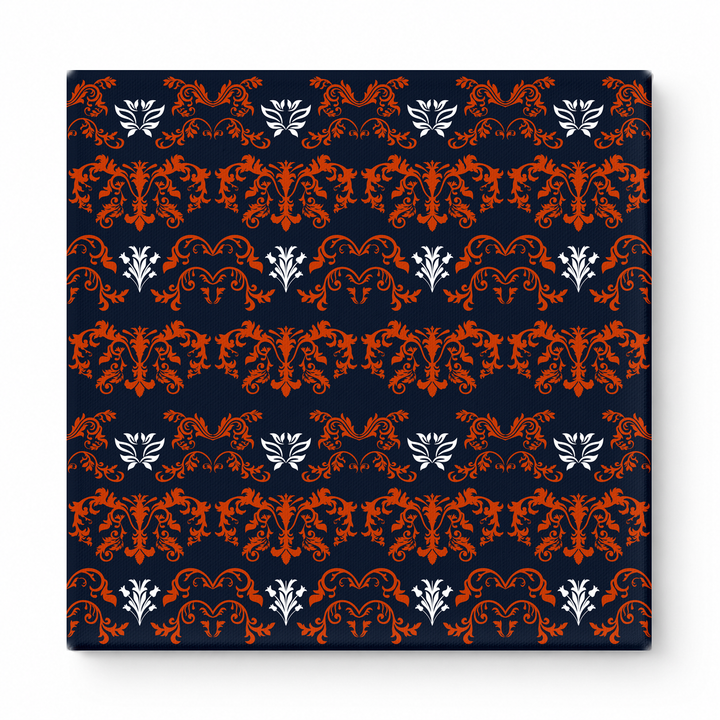 Navy & Orange Baroque — National Football Teams