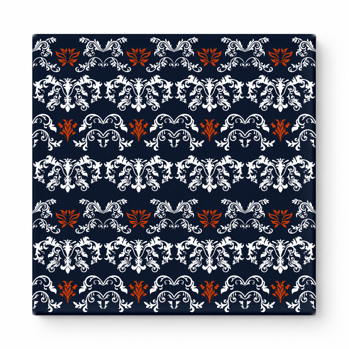 Navy & White Baroque — National Football Teams