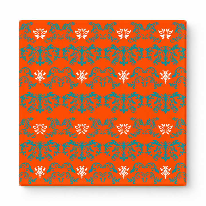 Orange & Teal Baroque — National Football Teams