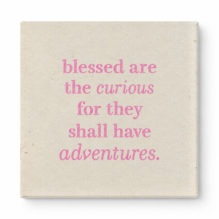 Blessed Are the Curious for They Shall Have Adventures — Geometric Low-Poly
