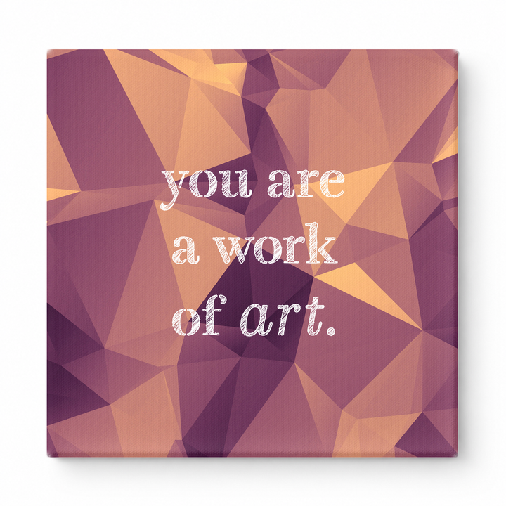 You Are a Work of Art — Watercolor Wash