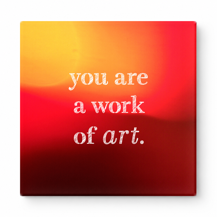 You Are a Work of Art — Watercolor Wash