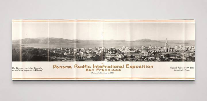 Panama Pacific International Exposition 1915 San Francisco Vintage Panoramic Poster Wall Art