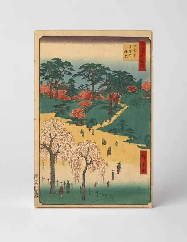 Nippori Village: Garden of the Temple (1856)