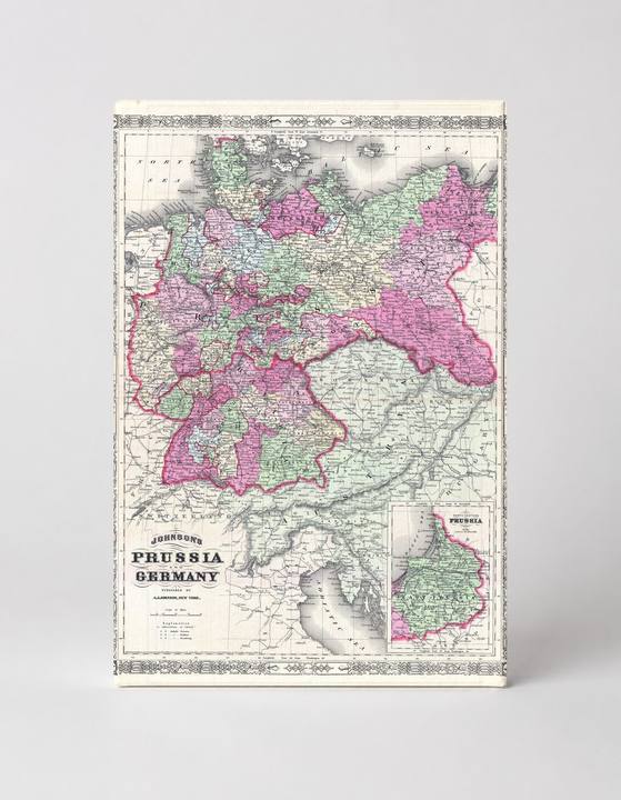 Johnson's Map of Prussia and Germany (1866)