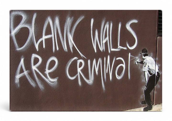 Blank Walls are Criminal — Street Art Print