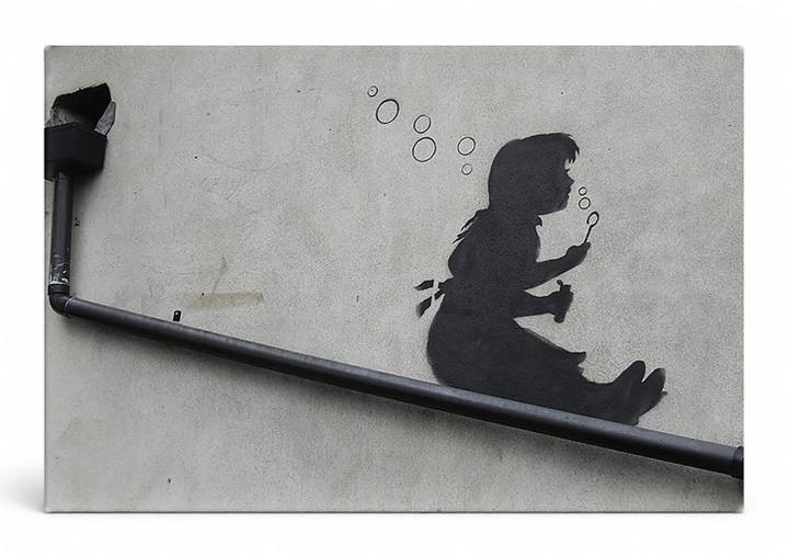 Bubble Girl — Street Art Print