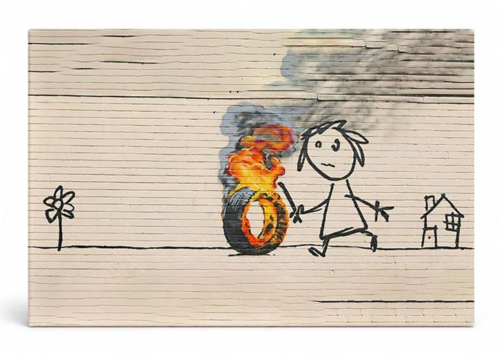 Burning Tire — Street Art Print