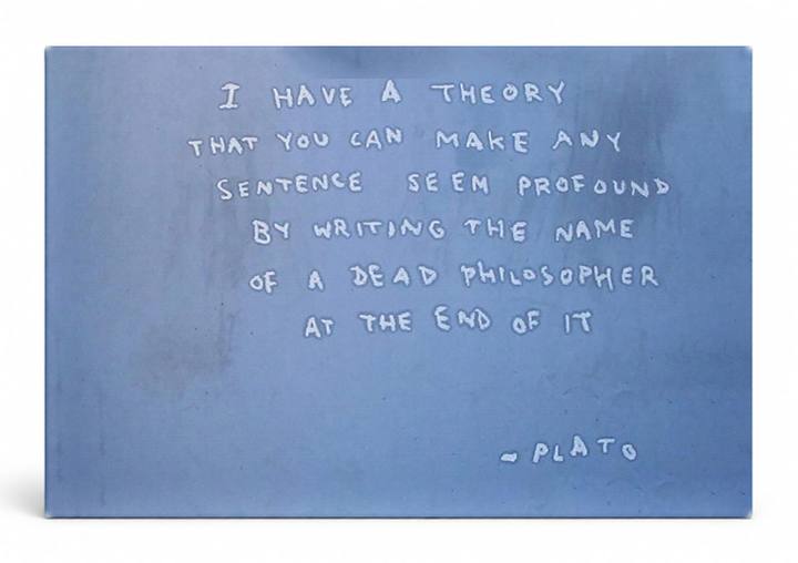 Fake Plato Quote — Street Art Print