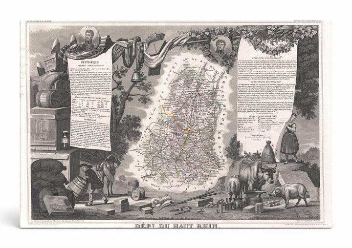Département du Haut-Rhin, France (1852)