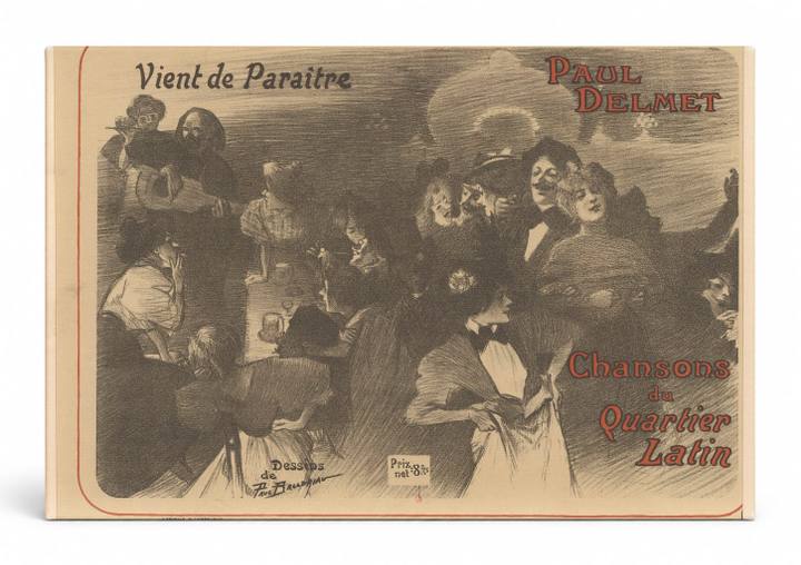 Chansons du Quartier Latin Paul Delmet 1890s - Belle Époque Vintage Poster Wall Art