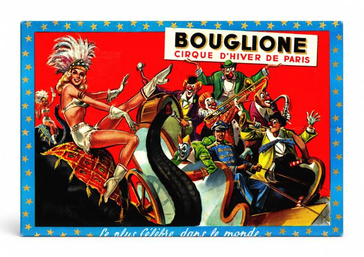 Bouglione Cirque d'Hiver de Paris - Vintage Circus Poster Wall Art
