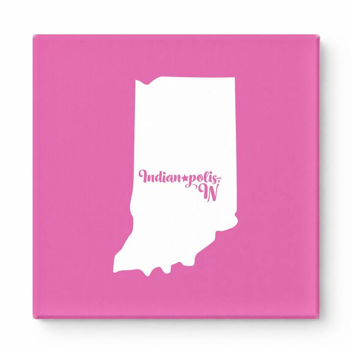 Home Sweet Indianapolis — Indiana State Silhouette