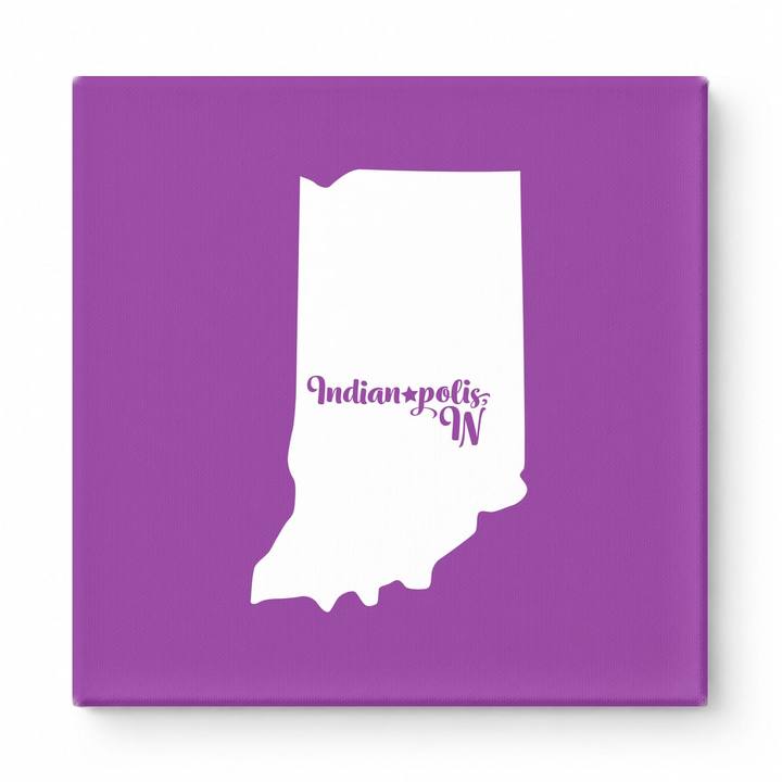 Home Sweet Indianapolis — Indiana State Silhouette