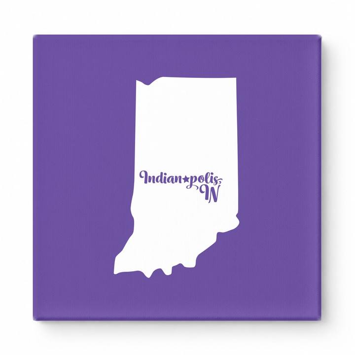 Home Sweet Indianapolis — Indiana State Silhouette