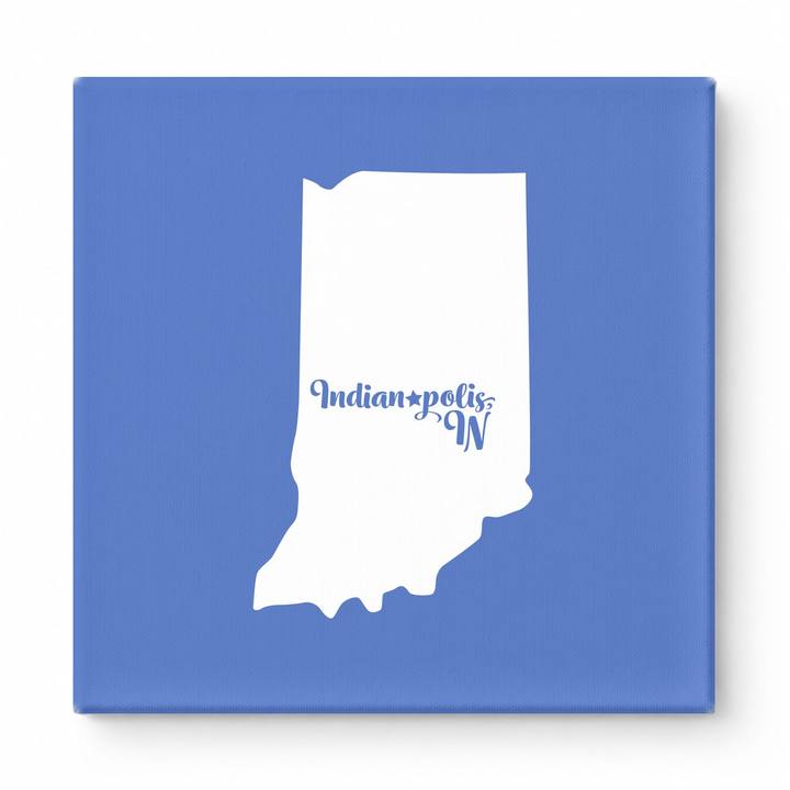 Home Sweet Indianapolis — Indiana State Silhouette