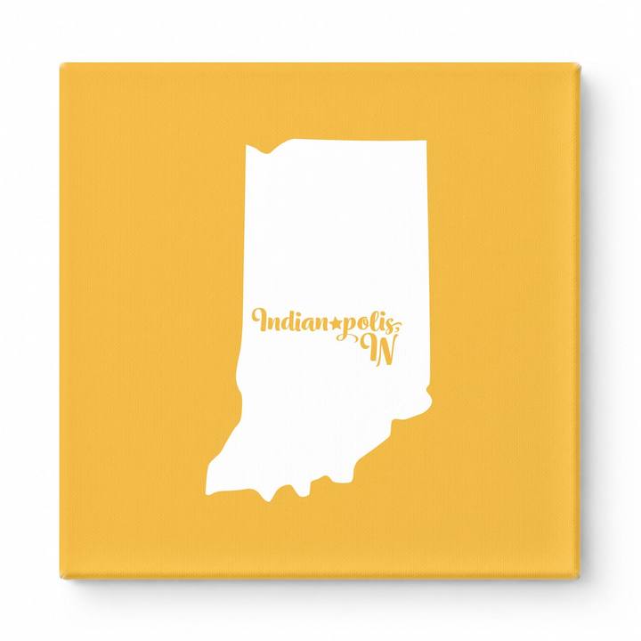 Home Sweet Indianapolis — Indiana State Silhouette