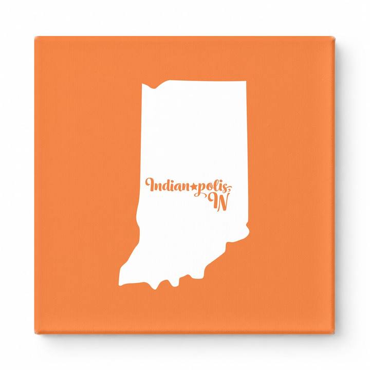 Home Sweet Indianapolis — Indiana State Silhouette