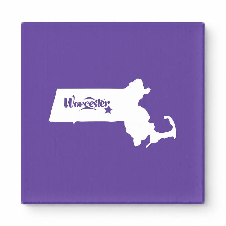 Home Sweet Worcester — Massachusetts State Silhouette