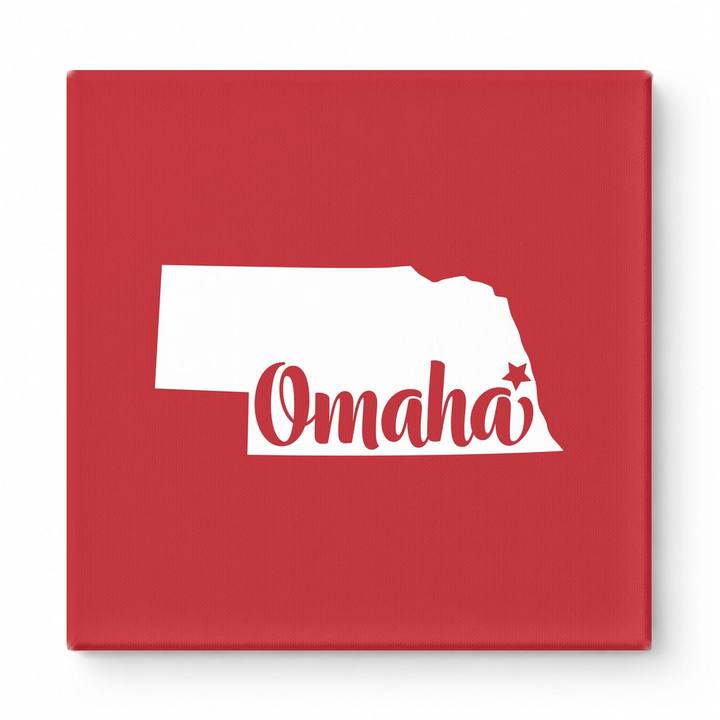 Home Sweet Omaha — Nebraska State Silhouette