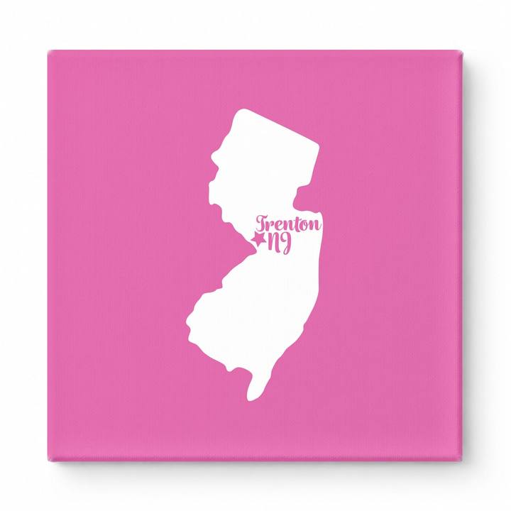 Home Sweet Trenton — New Jersey State Silhouette