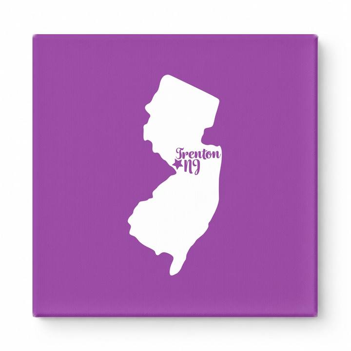 Home Sweet Trenton — New Jersey State Silhouette
