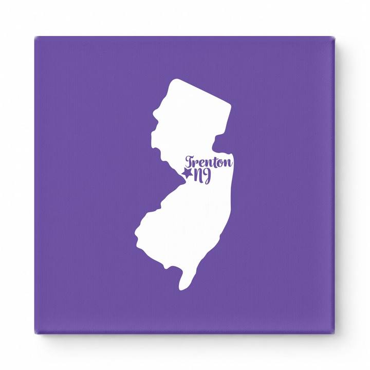 Home Sweet Trenton — New Jersey State Silhouette