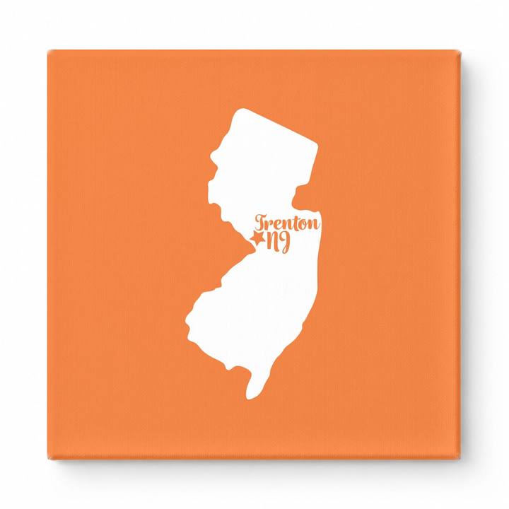 Home Sweet Trenton — New Jersey State Silhouette