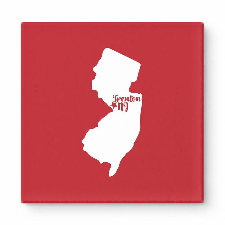 Home Sweet Trenton — New Jersey State Silhouette