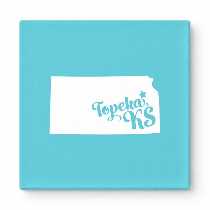 Home Sweet Topeka — Kansas State Silhouette