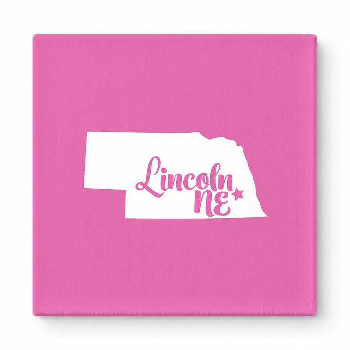 Home Sweet Lincoln — Nebraska State Silhouette