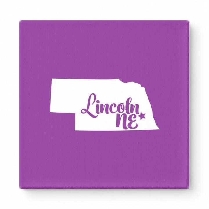Home Sweet Lincoln — Nebraska State Silhouette