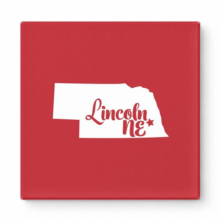 Home Sweet Lincoln — Nebraska State Silhouette