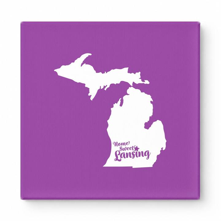 Home Sweet Lansing — Michigan State Silhouette