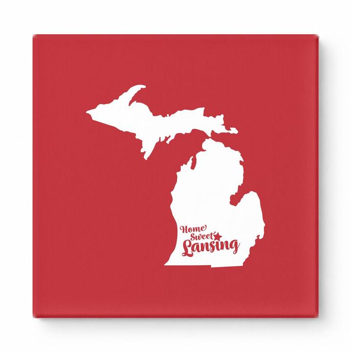 Home Sweet Lansing — Michigan State Silhouette