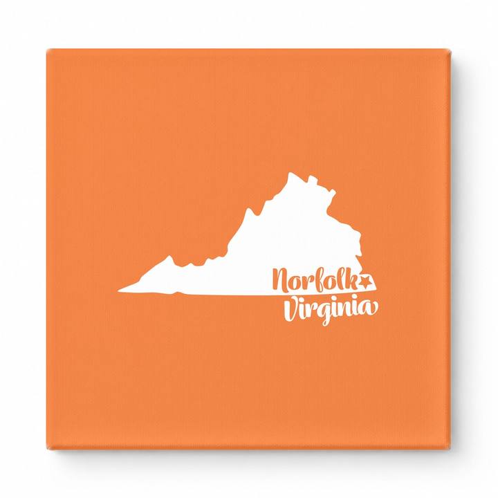 Home Sweet Norfolk — Virginia State Silhouette